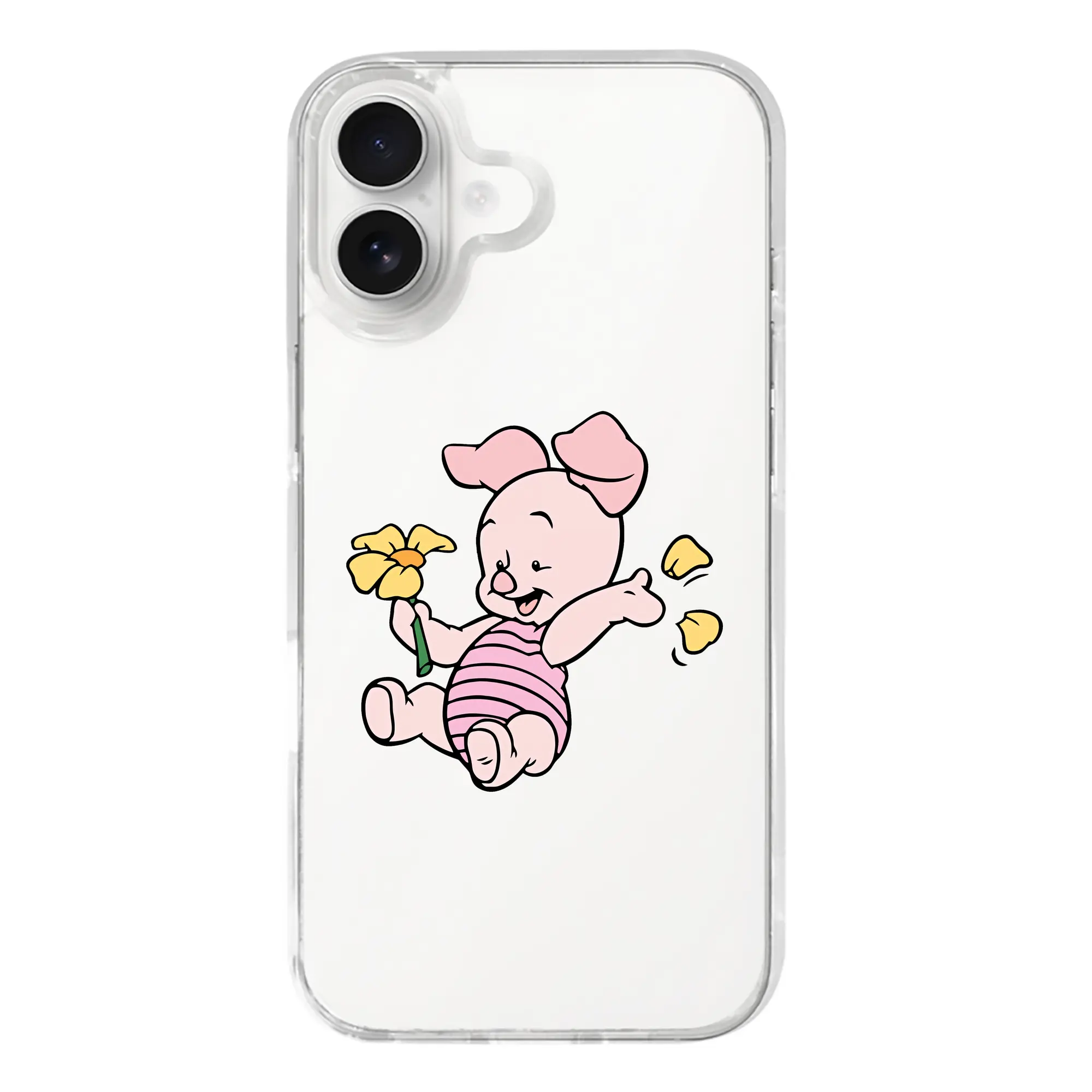 プーさん グッズ ピグレット - iPhone 17シリーズ 透明スマホケース – 薄型・耐衝撃・精密フィット保護カバー